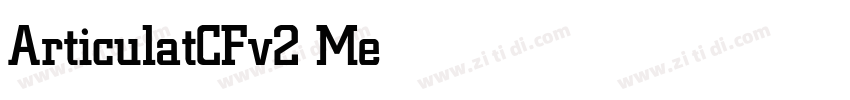 ArticulatCFv2 Medium字体转换